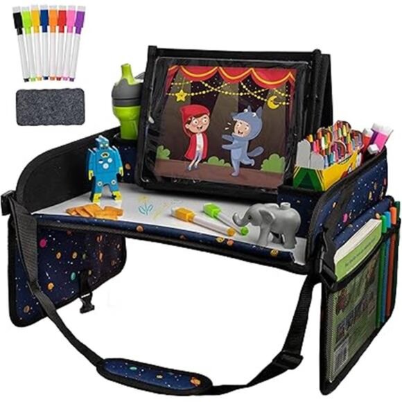 Car Seat Activity Tray - 600D Oxford Cloth, Planets - Toddler LapLap Tray - Picture 7 of 7